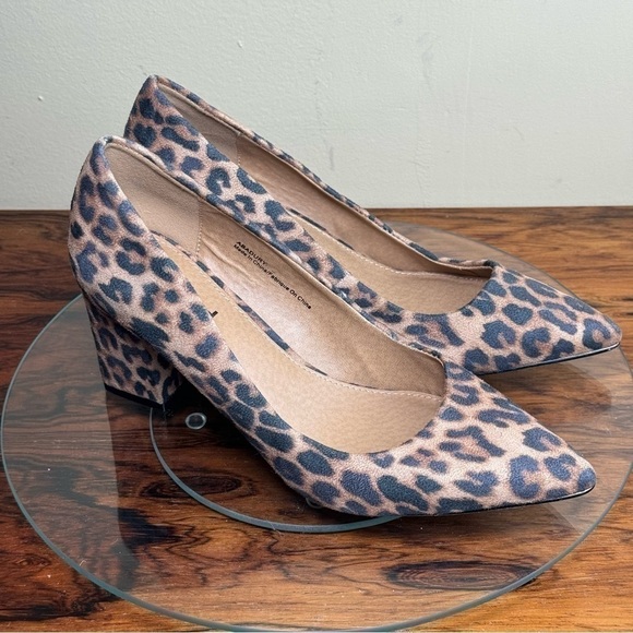 Abound Audry Block Heel Pump in Beige Leopard - Picture 7 of 15